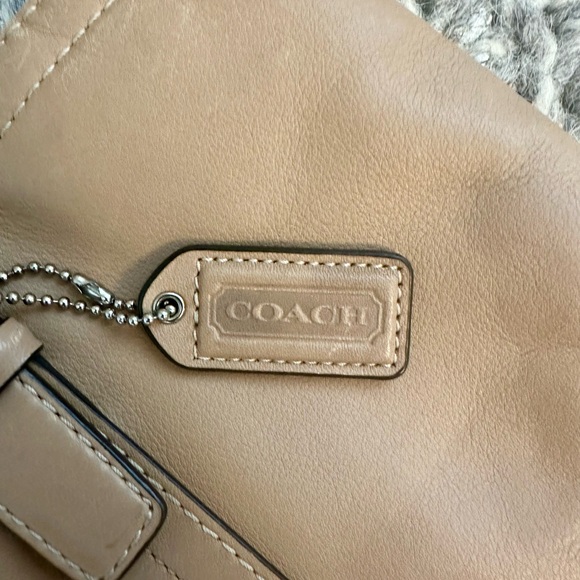 Coach Tan Leather Hampton Bag - Picture 9 of 12